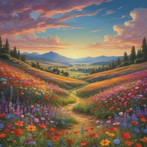Vibrant Landscape Art Print